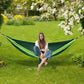 Portable Camping Hammock 270 * 140cm, Load-bearing 300KG, Easy Setup Outdoor Parachute Hammock with Storage Bag for Travel BBQ