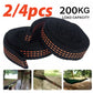 2/4Pcs High Bearing Capacity Hammock Straps 600lbs Breaking Strength Polyester Hammock Belt Rope 5 Ring Correias De Poliéster