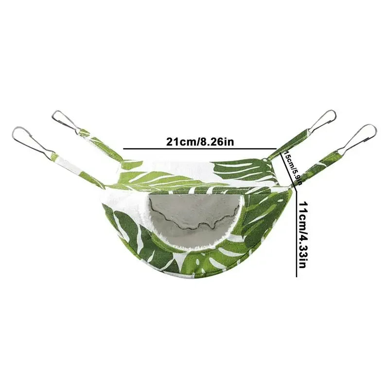 Warm Guinea Pig Hammock for Pets Play and Rest Small Animal Bed Cage for Chinchilla Parrot Sugar Glider Ferrets Hamster Sleeping