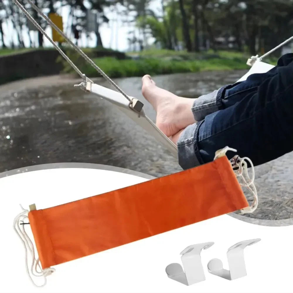 Portable Foot Hammock Desk Rest Foot Hanger Hanging Lazy Casual Desk Rest Foot Put Feet Swing Footrest Leisure Home Camping