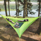Portable Multi-Person Nylon Hammock Garden Furniture Set Tent With Outdoor Camping Hammock Equipment