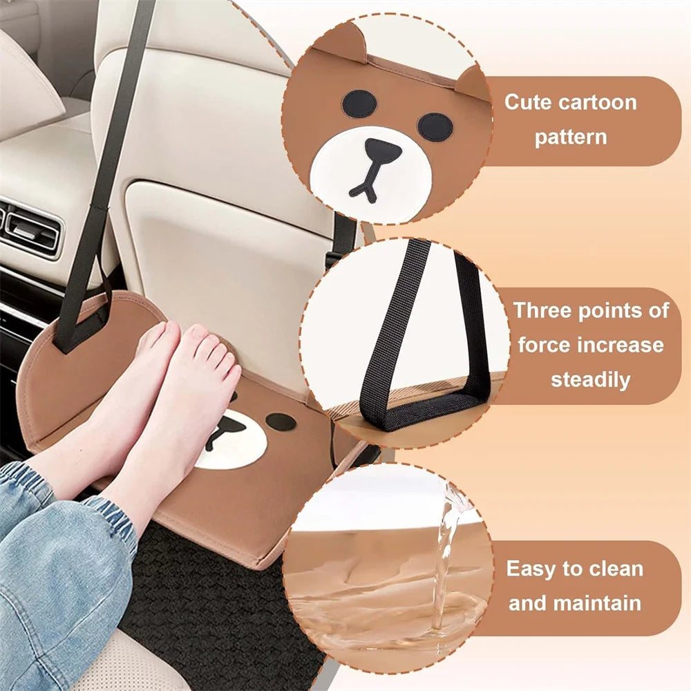 Car Travel Rest Foot Pad Portable Foot Hammock Long Flight Essentials Office Footrests Hanging Adjustable Car Interior Supplies