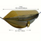 Ultimate Outdoor Experience: Double Hammock with Mosquito Net, Easy Setup for Travel & Camping