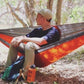 Hammock High Strength Parachute Fabric Portable Hanging Bed Outdoor Single Person Camping Hammock Nylon Color Matching Hammock