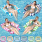 Versatile Inflatable Pool Foldable Water Hammock Lounger for Adults, Ideal for Swimming Pool, Beach, Water Activities