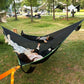 1pc Triangle hammockTriangle camping hammock for 2-3 people, tree hammock with 3 mesh bags, portable for outdoor trips
