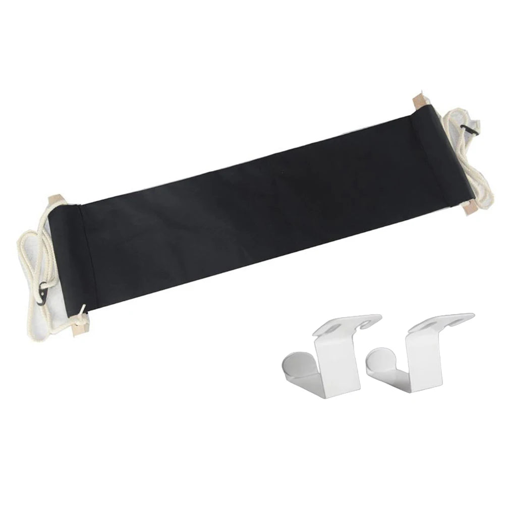 Portable Foot Hammock Strap 2 Hook Polyester Desk Rest Foot Hanger Hanging Foot Put Feet Swing Footrest for Office Home Hammock