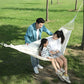Single Person Portable Outdoor Camping Hammock Foldable High-strength Thick Canvas Anti Roll Leisure Sleep Swing Camp Hammock