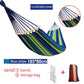 Portable Hammock with Mattress Blue and Red Stripes Straps and Storage Bag Suitable for Camping Outdoor and Indoor Use