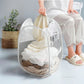 Portable Mesh Pop Up Laundry Hamper Wide Opening Breathable Collapsible Storage Bag Laundry Basket Dorm Travel Bathroom Items