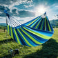 Outdoor camping hammock with thick canvas for double occupancy to prevent side rollovers. Indoor dormitory. Bedroom. Swing.