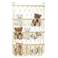 Stuffed Animal Toy Net Hammock Handmade Woven Cotton Rope Decoration Wall Hanging Organizer  Toy Doll Hammock ﻿