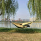 High - end Nylon Solid - Color Parachute Hammock with Adjustable Straps, for Single Use. Comes with Straps & Black Carabiners. I
