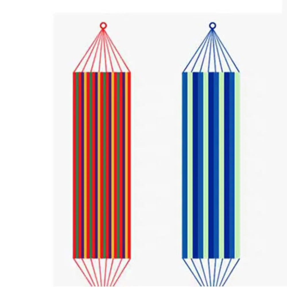 Garden Hammock Swing Canvas Stripe Hammock Outdoors Camping Camping Hammock Sleeping Hammock Single Hanging Bed Outdoor Hammock