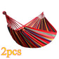 1pc Outdoor Canvas Hammock Camping Swing Hammock with Tree Ropes Load-bearing Up to 200kg Perfect for Garden Patio Backyard