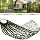 Travel Hammock,Camping Hammock, Outdoor Sport Hammock Army Green Net Mesh Nylon Sleeping Bed