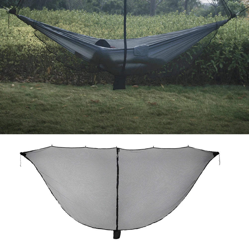 Camping Hammock with Mosquito Net Portable Lightweight Nylon Material Outdoor Camping Travel Hiking Holiday Backyard Use Durable