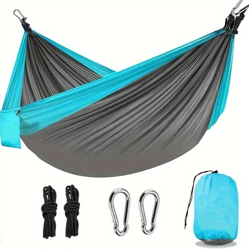 Camping Hammock Single Portable Hammock with 2 Tree Straps and Storage Bag Ideal for Outdoor/Indoor Use Beach Camping Travel