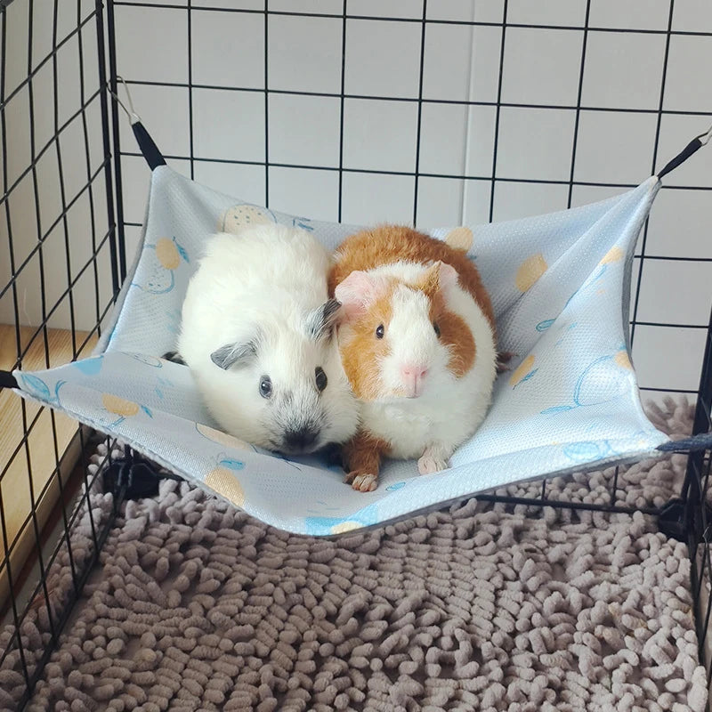 Lovely Hamster Hangable Hammock Single Layer Breathable Hammock Creative Cartoon Skin-Friendly Hammock Small Pet Supplies