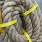 40mm x 1/2/3/4M Natural Jute Rope Hemp Rope Strong Jute Twine for Crafts Gardening Hammock Decorating