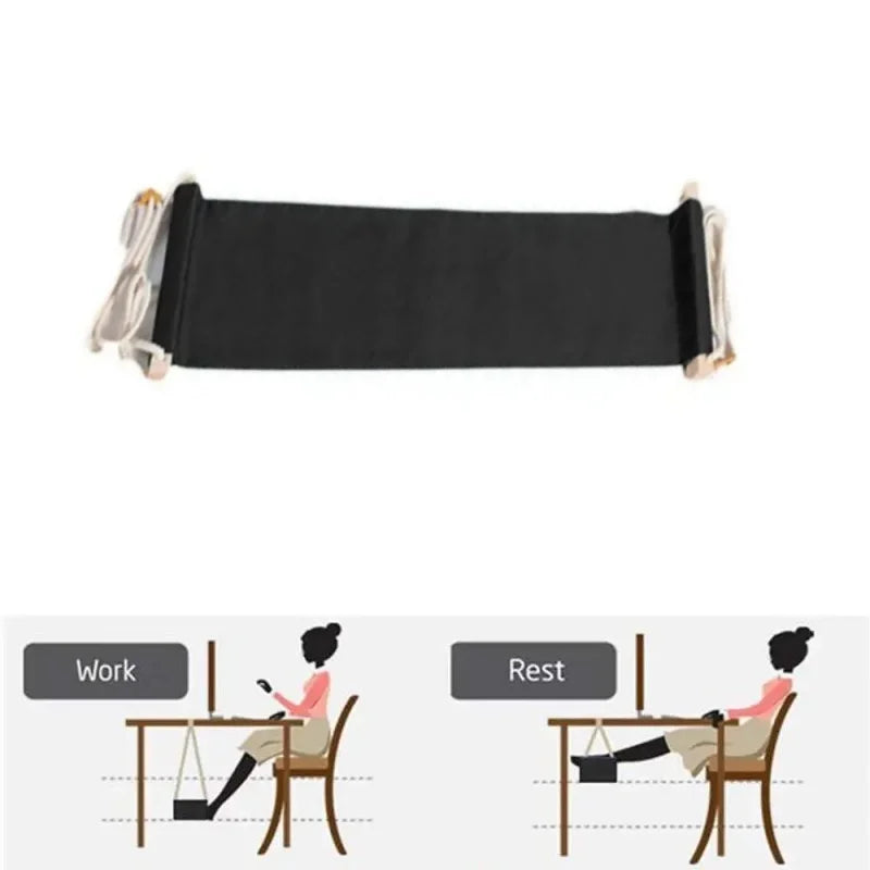 Creative Foot Hammock Portable Office Table Hanging Feetrest Pad Foldable Lazy Rest Foot Mat Universal Feet Pad Accessories