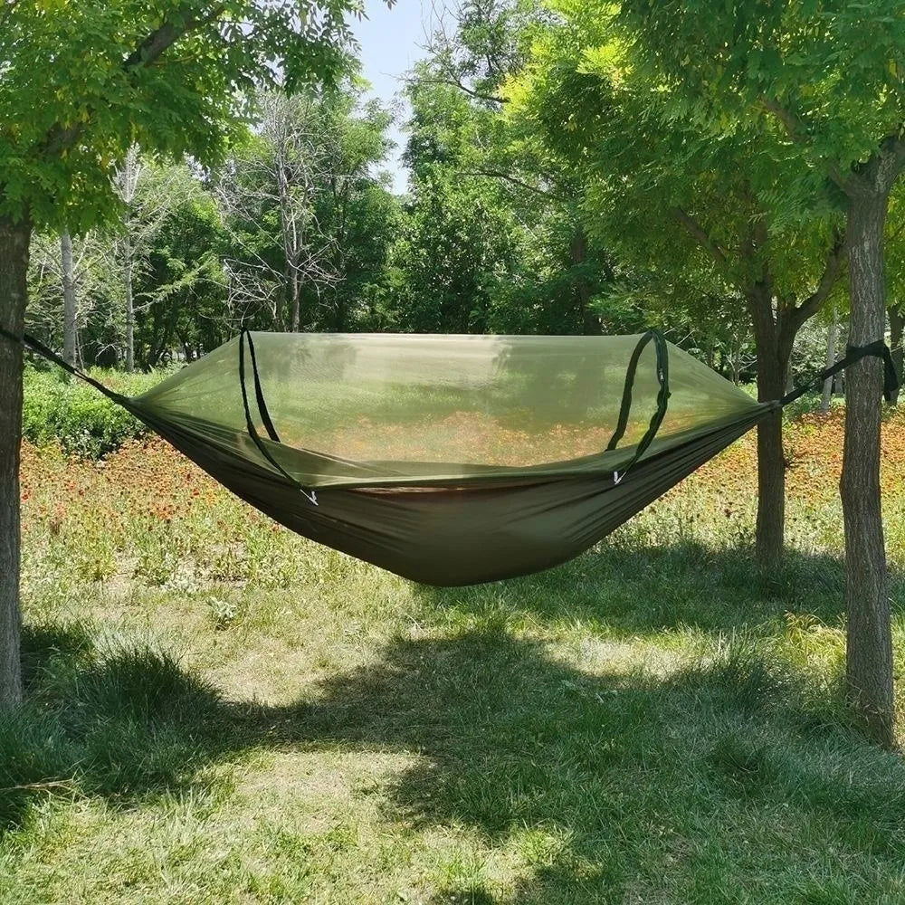 Anti-Mosquito Mosquito Net Hammock Breathable Anti-Rollover Camping Hammock Nylon Swing Design Portable Hammock Adult Use