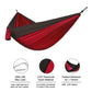 Hammock High Strength Parachute Fabric Portable Hanging Bed Outdoor Single Person Camping Hammock Nylon Color Matching Hammock