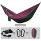 Camping Hammock 260x140cm Double Portable Hammock with 2 Tree Straps Lightweight Hammocks for Travel Beach Backyard Patio Hiking