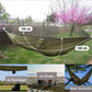 Hammock Double Camping Garden with Mosquito Net - Outdoor Furniture Bed High Strength Parachute Fabric Portable Hanging Sleep