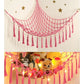 Plush Toy Hammock Large Capacity Stuffed Animals Organizer Net Macrame Tassels Boho Home Wall Decoration Hanging Basket