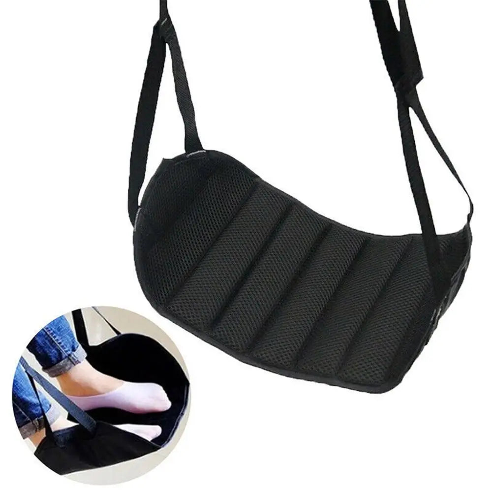 Adjustable Memory Foam Travel Airplane Footrest Hammock Leg Hammock Furniture Hanging Foot Hanger