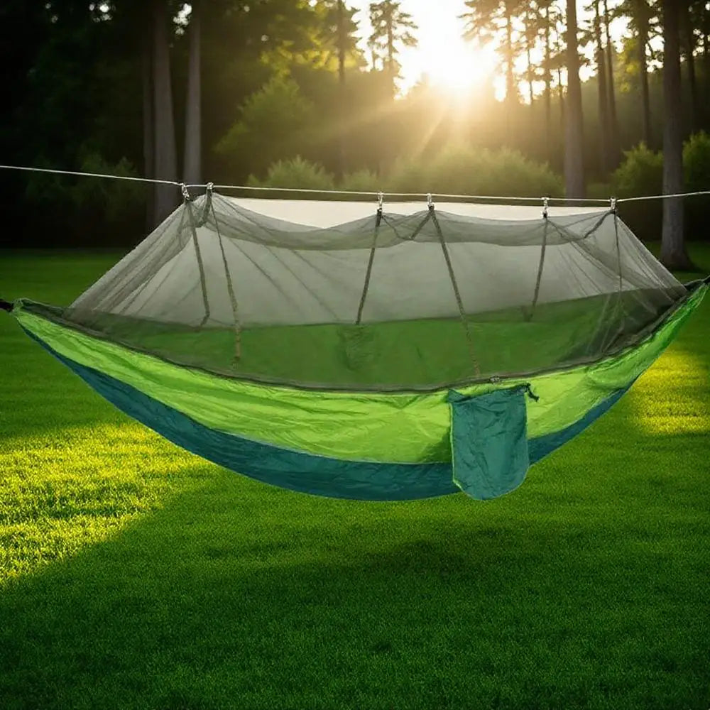 Ultralight Parachute Hammock Hunting Mosquito Net Double Person Camping Leisure Hamak Drop-shipping Outdoor Furniture Hammock