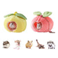 Cute Hanging Hamster Hammock Cartoon Fruit Shape Plush Hamster Sleeping Bag Soft Plush Hamster Cotton House Autumn
