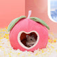 Cute Hanging Hamster Hammock Cartoon Fruit Shape Plush Hamster Sleeping Bag Soft Plush Hamster Cotton House Autumn