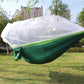 Single and Double Size Nylon Fabric Portable Travel Outdoor Camping Hanging Sleeping  Hammock with Mosquito Net