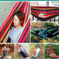Single Wide Thick Canvas Hammock Outdoor Camping Backpackaging Leisure Swing Portable Hanging Bed Sleeping Swing Hammock