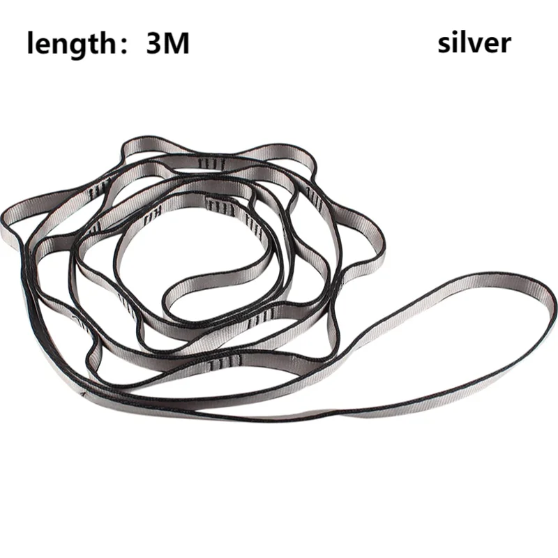 1.1/2/3/4M Yoga Hammock Extension Strap Daisy Chains Pilates Stretch Belt Adjustable Nylon Wearproof Outdoor Climbing Sling Rope