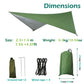 Camping Hammock with Mosquito Net&Rainfly Tent Tarp & Tree Straps,Portable Nylon Hammock Tent for Camping Hiking Backyard Travel