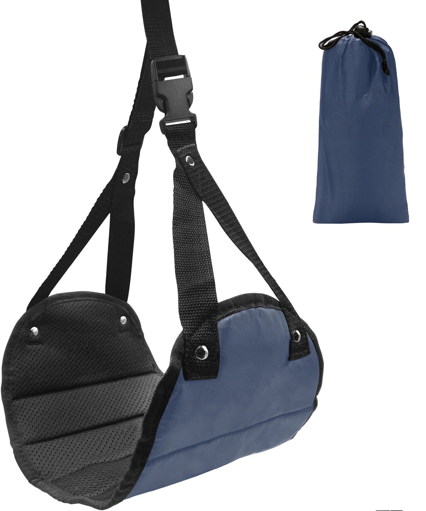 Airplane Footrest With Adjustable Strap, Portable Hammock Leg Rest, Perfect Travel Accessories