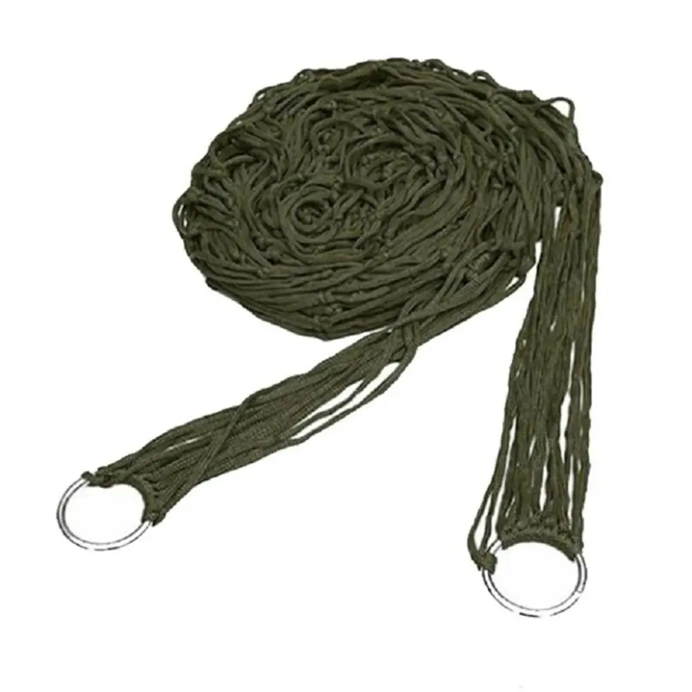 Swing Hanging Bed With Rope Nylon Mesh Hammock Portable Fabric Camping Hammock Folding Ultralight Outdoor Sleeping Bed Travel