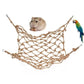 Parrot Swing Rope Birds Hanging Climbing Net wiith Hook Hammock Birds Stand Ladder Birds Chewing Playing Toys Hamster hammock