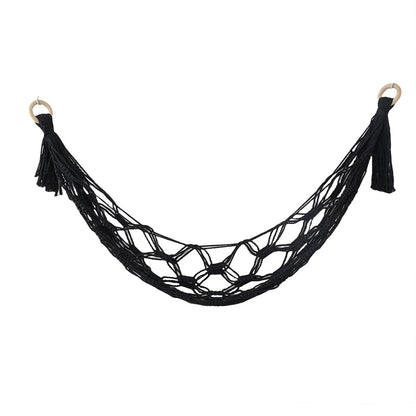 Boho Stuffed Animal Hammock Storage Hammock Stuffed Toys Organizer Doll Room Corner Organizer Mesh for Room Decoration Hanging