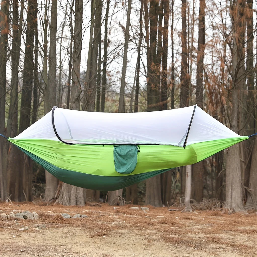 Mosquito Net Hammock Durable Camping Cot Up To 250kg Weight Capacity for Swing Options with Mosquito Net and Anti-Tipping Design