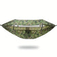 Double Hammock Outdoor Anti-Rollover with Mosquito Net Portable Nylon Camping Swing Bed & Sun Shelter for Backyard/Beach/Travel