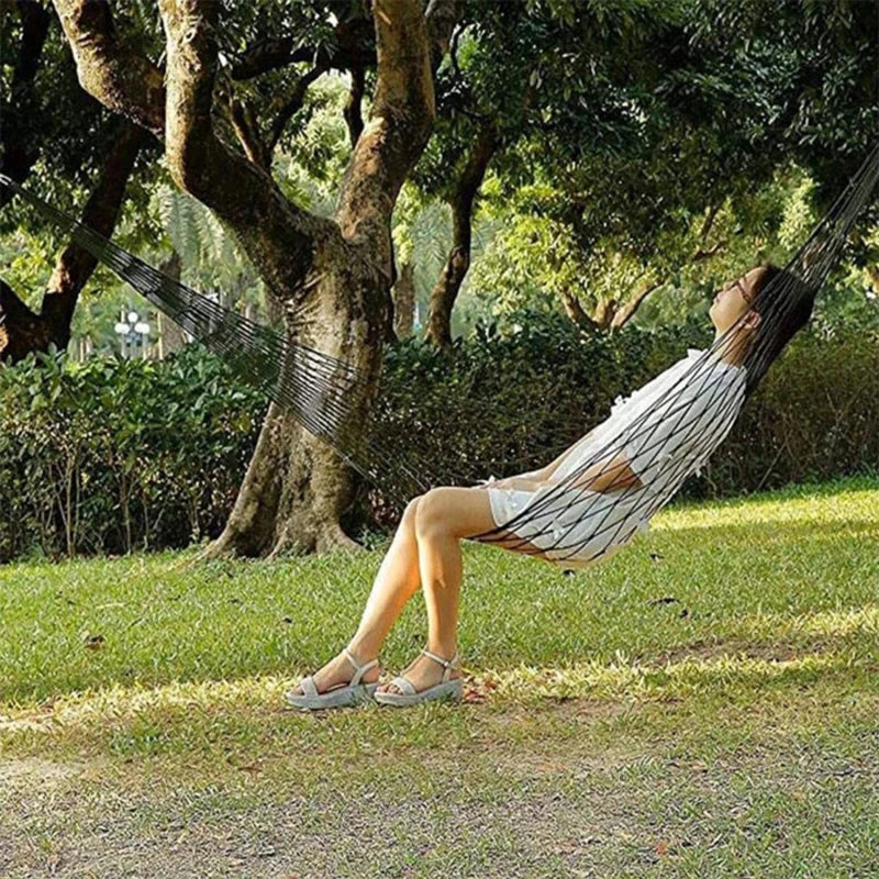 Multifunctional Nylon Hammock - Mesh Rope Hammocks For Outside - Sleeping Hammock Nylon Camping, Perfect For Outdoor Relaxation