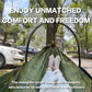 Camping Hammocks for Outside with Mosquito Net, Lightweight & Portable Outdoor Single Hammock Tent for Yard, Backpacking, Green