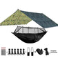 Camping Hammocks and Accessories Including Hammock with Mesh Rain Fly Tarp Tree Straps for Outdoor Use Hiking Backpacking Travel