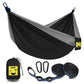 270cm Outdoor Camping Hammock Nylon Parachute Fabric Single Person Portable Hanging Bed Camping Hiking Garden Hammock