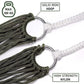 Nylon Rope Meshy Hammock For Outdoor Sleeping Net Bed Portable Outdoor Green Yard Sport Camping Hammock Hanging Bed