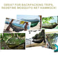 WESTTUNE Outdoor Camping Hammock with Mosquito Net Automatic Quick Opening Hanging Hammocks Fabric Hanging Sleeping Swing Bed